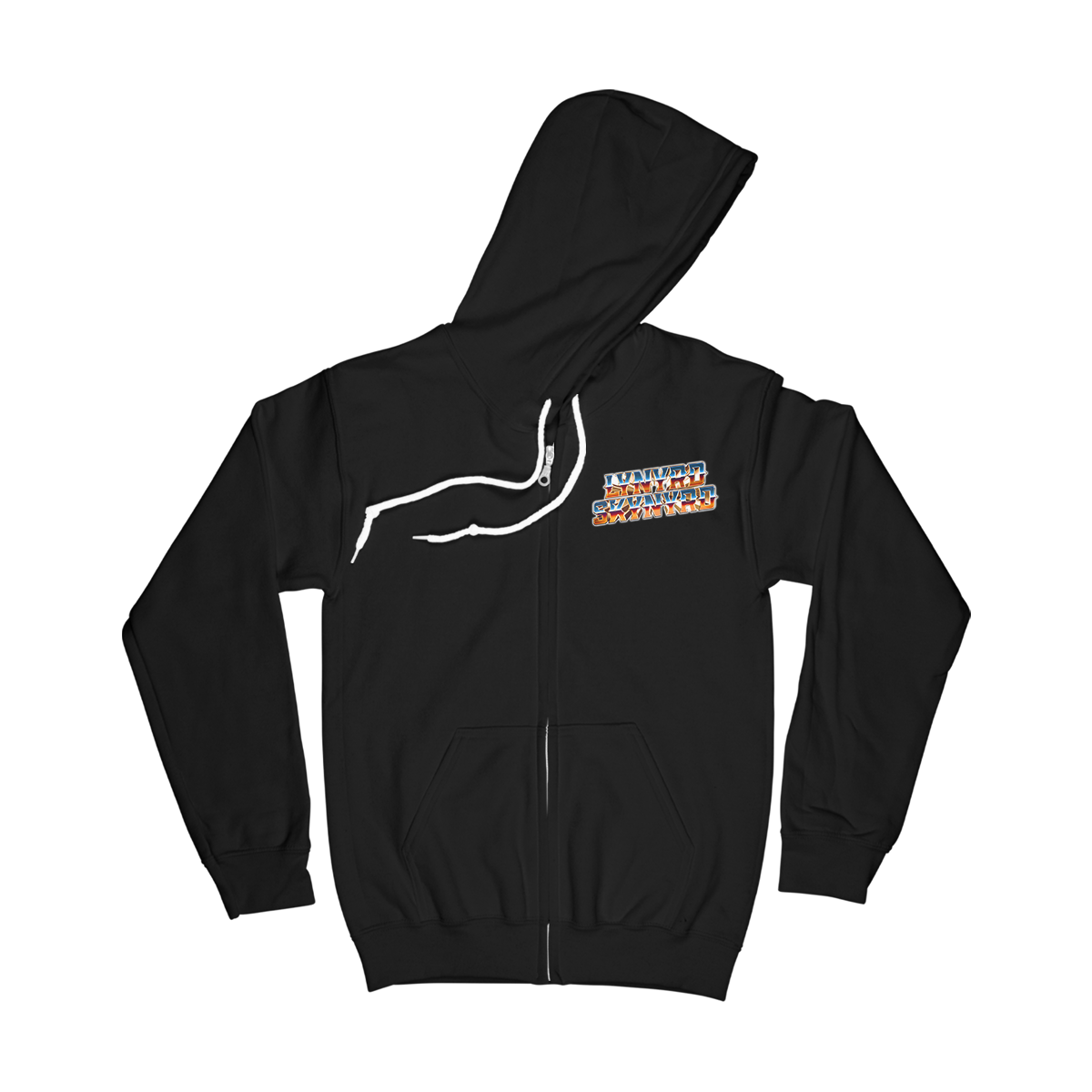 Chrome Black Zip Up Hoodie