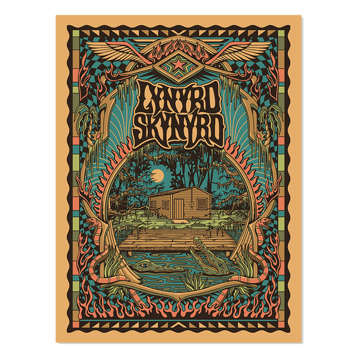 Hell House Screenprinted Poster Lynyrd Skynyrd Store